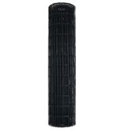 Европейска ограда Сив 1 x 10 m Желязо с PVC покритие