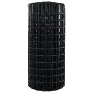 Европейска ограда Сив 0,8 x 25 m Желязо с PVC покритие