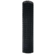 Европейска ограда Сив 1,2 x 25 m Желязо с PVC покритие