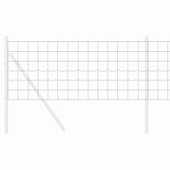 Европейска ограда Сив 0,6 x 25 м Желязо с PVC покритие