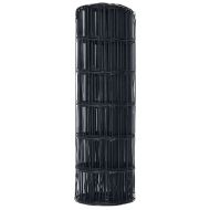 Европейска ограда Сив 0,6 x 25 м Желязо с PVC покритие