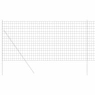 Европейска ограда Сив 1,4 x 10 m Желязо с PVC покритие