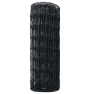 Европейска ограда Сив 0,4 x 50 м Желязо с PVC покритие