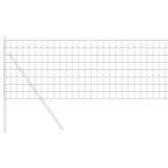 Европейска ограда Сив 0,6 x 50 м Желязо с PVC покритие