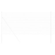 Европейска ограда 1,4 x 10 m Желязо с PVC покритие