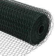 Шестоъгълна ограда 0,4 x 50 м ПВЦ Зелено