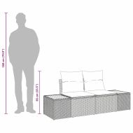 Градински диван Бежово 184 x 62 x 85см полиратан