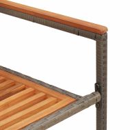 Струпваеми градински столове 2 pcs Кафяв и сив 54 x 56 x 90 см