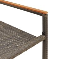 Струпваеми градински столове 2 pcs Сив и кафяв 54 x 56 x 90 см