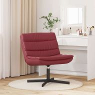 Въртящ се стол Виненочервен 63 x 75 x 76 см PU