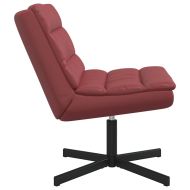 Въртящ се стол Виненочервен 63 x 75 x 76 см PU