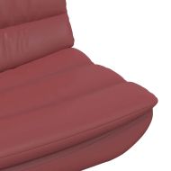 Въртящ се стол Виненочервен 63 x 75 x 76 см PU