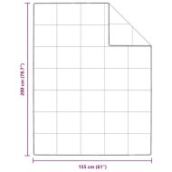 Завивка Бяло 155 x 200 см Перо