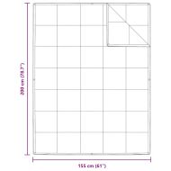 2-в-1 Дюшека Бяло 155 x 200 см Перо