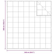 2-в-1 Дюшека Бяло 240 х 260 см Перо