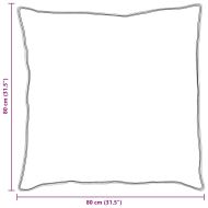 Възглавница с възглавница Бяло 80 x 80 cm Перо
