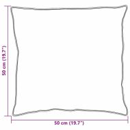 Възглавница с възглавница Бяло 50 x 50 cm Памук