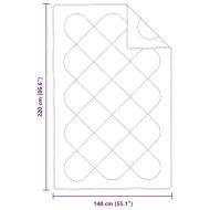 Зимен юрган Бяло 240 x 222 x 5 см Полиестер