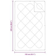 2-в-1 Дюшека Бяло 135 x 220 см Полиестер