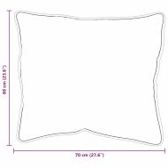 Възглавница 2 pcs Бяло 70 x 60 x 20 см Памук и полиестер