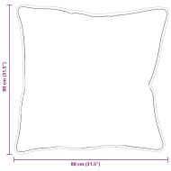 Възглавница с възглавница 2 pcs Бяло 80 x 80 x 20 cm Полиестер