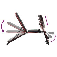 Тежестна пейка Черно 131 x 41 x 100 см