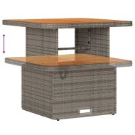 Комплект за хранене в градината Сив полиратан