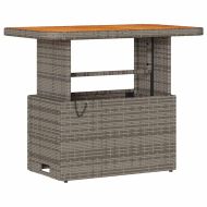 Комплект за хранене в градината Сив полиратан