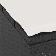 Комплект за хранене в градината Черно полиратан