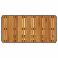 Комплект за хранене в градината Сив полиратан