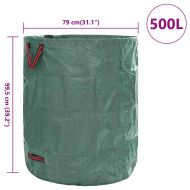 Чували за градински отпадъци 12 pcs Зелен 79 x 79 x 99,5 см
