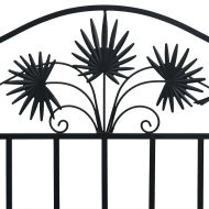 Градинска пейка Черно 104 x 52,5 x 89 см Стомана