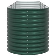 Повдигнато легло Зелен 400 x 80 x 81 cm Стомана