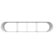 Повдигнато легло Кафяво 400 x 80 x 81 cm Стомана