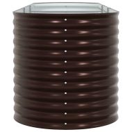 Повдигнато легло Кафяво 320 x 80 x 81 cm Стомана