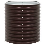 Повдигнато легло Кафяво 160 x 80 x 81 cm Стомана