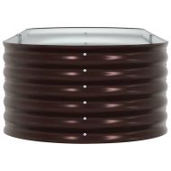 Повдигнато легло Кафяво 240 x 80 x 44 cm Стомана