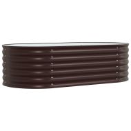 Повдигнато легло Кафяво 160 x 80 x 44 cm Стомана