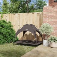 Кучешко легло Кафяво 122 x 93 x 106,5 см Стомана