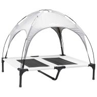 Кучешко легло Сребристо сиво 92 x 77 x 82,5 см Стомана