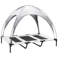 Кучешко легло Сребристо сиво 122 x 93 x 106,5 см Стомана