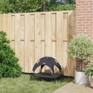 Кучешко легло Черно 63 x 49,5 x 60 см Стомана