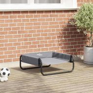 Кучешко легло Светлосиво 57 x 57 x 24 см Стомана