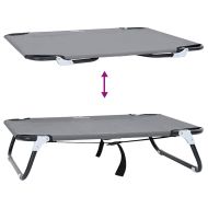 Кучешко легло Светлосиво 80 x 55 x 18 см Стомана