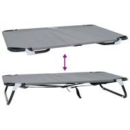 Кучешко легло Светлосиво 90 x 55 x 18 см Стомана