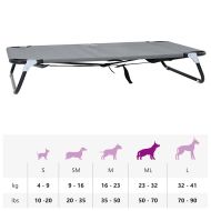 Кучешко легло Светлосиво 90 x 55 x 18 см Стомана