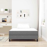 Матрак за легло с матрак Светлосиво 120 x 200 cm текстил