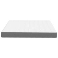 Матрак за легло с матрак Светлосиво 180 x 200 cm текстил