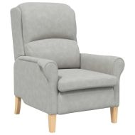 фотьойл Светлосиво 76 x 94 x 102 см Микрофибър