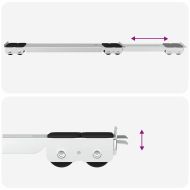 Основа за пералня 2 pcs Сребрист 72 x 5 x 4,5 см